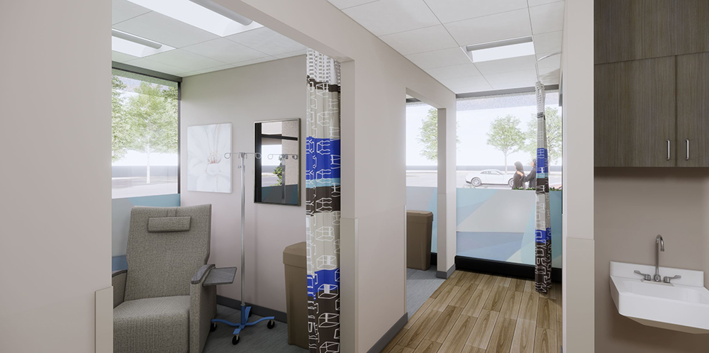 rendering of new facility infusion room