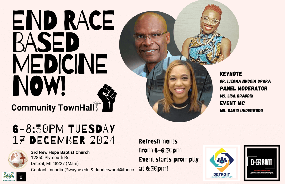 end race based medicine flyer